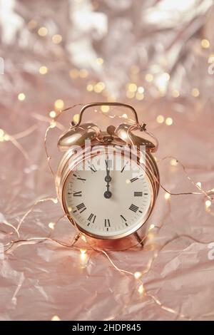 Silvester, Mitternacht, Neujahr, 12`Uhr, Silvester, Mitternacht,`Jahre, zwölf Uhr Stockfoto